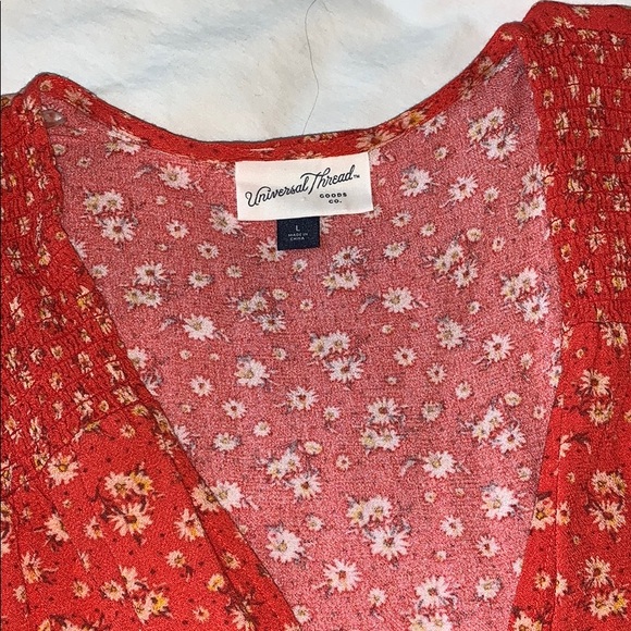 Universal Thread Floral Wrap High-Low Dress Size Large - Picture 4 of 8